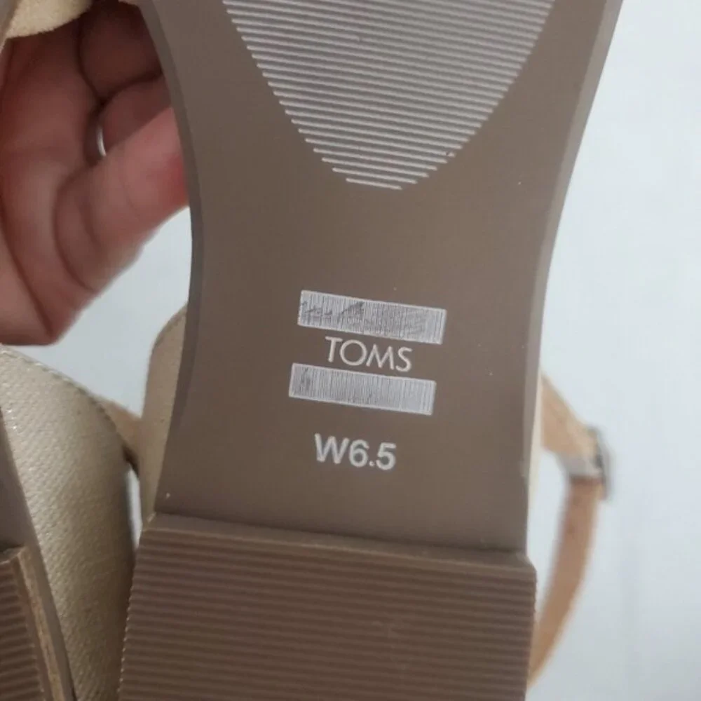 TOMS Julie Ankle Strap Flat - Picture 6 of 9